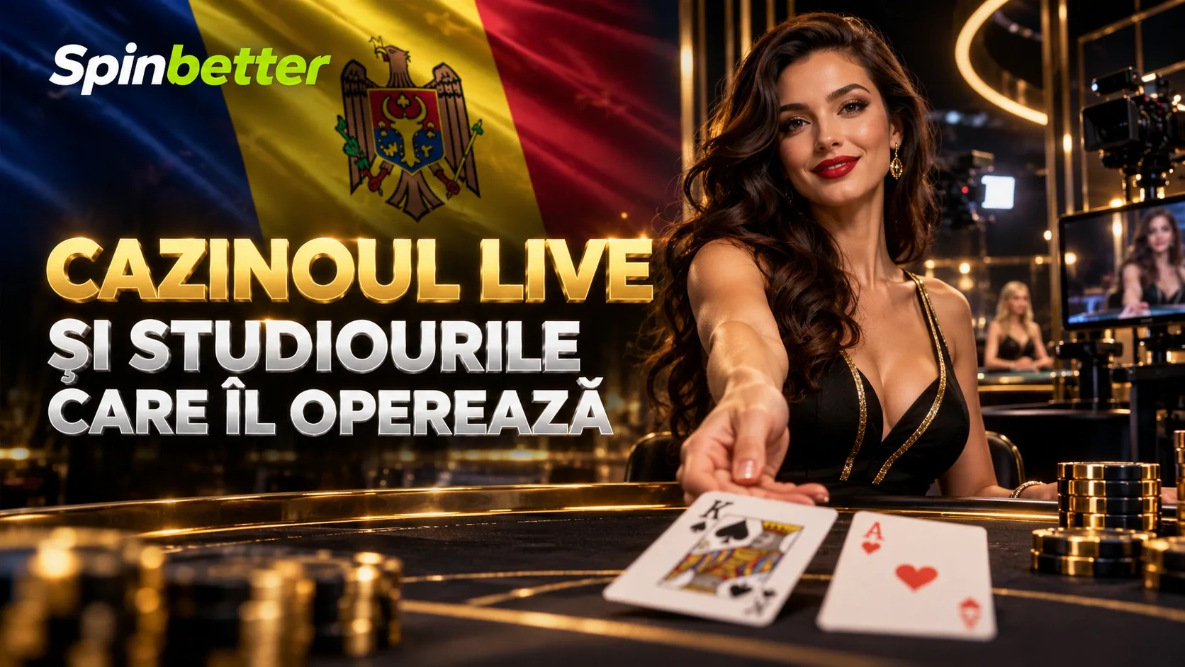 cazinoul live SpinBetter și studiourile care operează mesele