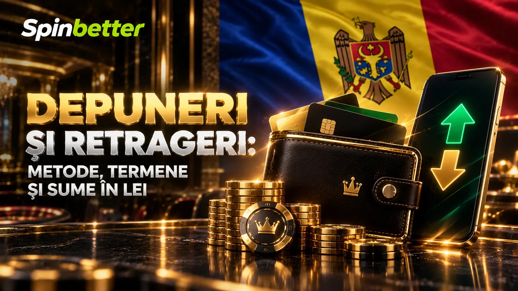 depuneri și retrageri la SpinBetter în lei moldovenești (MDL)